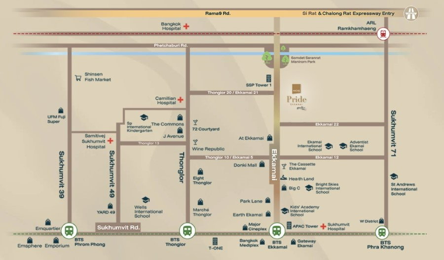 รูป นิช ไพรด์ เอกมัย คอนโด High Rise 39 ชั้น พร้อมส่วนกลางลอยฟ้าและบริการ ELITE Services ตลอด 24 ชั่วโมง โครงการใหม่จาก เสนา ฮันคิว ฮันชิน เริ่ม 4.99 ลบ.* - รูปที่ 8/8