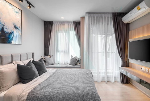 For rent condo LIFE ONE WIRELESS Building 1, Floor 38,Studio, Room size 25.00 sqm