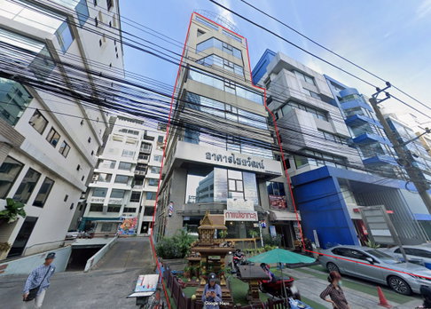 🌿 **VS0026 🏢 8-story office building, Rama 9 area. For sale: 65 million baht. 🚆 Near MRT Rama 9 | Opposite Rama 9 Hospital.**