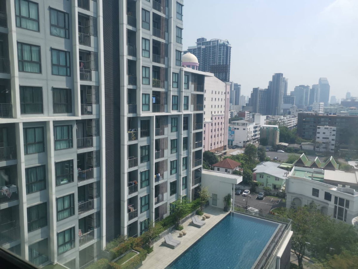 รูป ให้เช่าคอนโดควินน์ รัชดา (Quinn Condo Ratchada) ตึก A ชั้น 10 ขนาด 45 ตรม วิวสระ ใกล้ MRT สุทธิสาร - รูปที่ 10/10