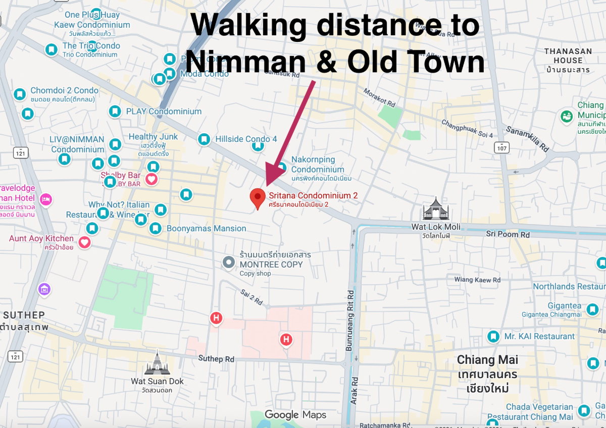 รูป สตูดิโอ ใจกลางนิมมาน | ชั้น 11 | วิวเมืองเปิดโล่ง - รูปที่ 16/18
