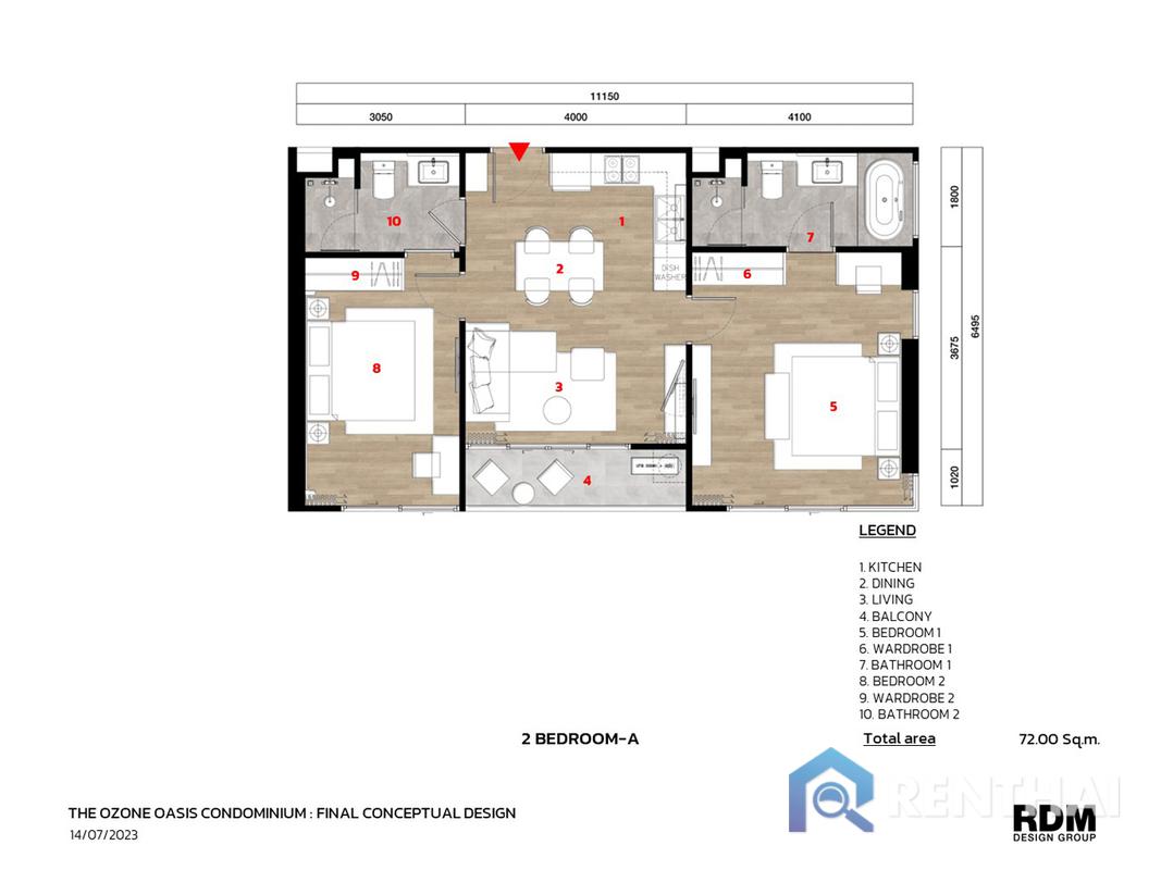 รูป สำหรับ ขาย คอนโด 2 ห้องนอน ที่ The Ozone Oasis Condominium - รูปที่ 5/21