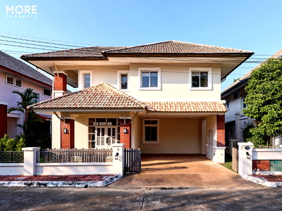 บ้านเดี่ยว เชียงใหม่ : ขาย บ้านในโครงการ กุลพันธ์วิลล์ 10 – สารภี บ้านสวยสไตล์ทรอปิคอล พร้อมเข้าอยู่ (ID:749HS)