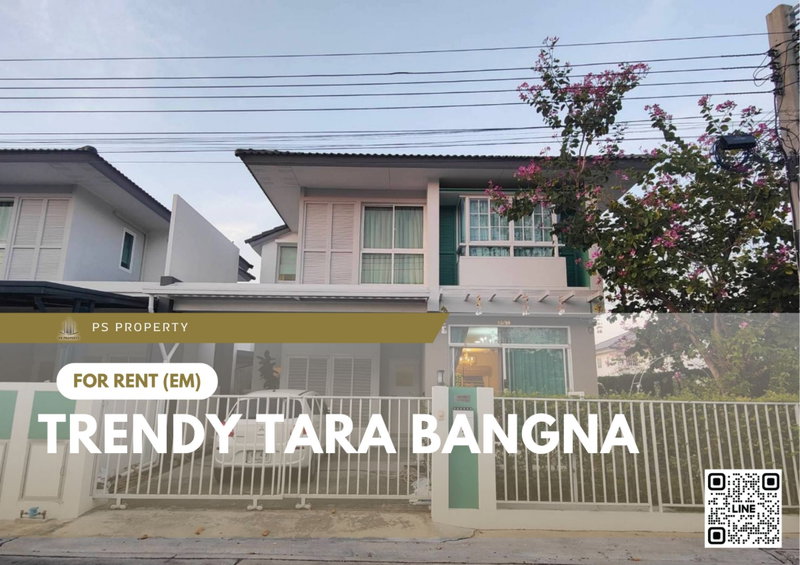 Houses for rent : Detached house for rent ✨ Trendy Tara Bangna ✨ 3 bedrooms, 3 bathrooms, corner house, fully furnished, near the airport.