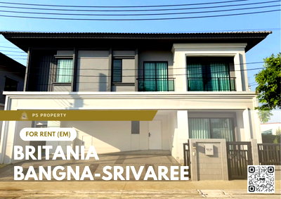 บ้านเดี่ยวให้เช่า : บ้านเดี่ยวให้เช่า ✨ Britania Bangna-Srivaree ✨ 4 ห้องนอน 5 ห้องน้ำ บ้านเดี่ยวหลังใหญ่ แปลงมุม ติดสวน