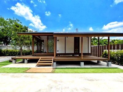 บ้านเดี่ยว วิทยาลัยเทคนิคปทุมธานี : 🏠ขายบ้านสำเร็จรูป บ้านโมดูลาร์ สตูดิโอ 1ห้องน้ำ และระเบียงในตัว รับสร้างทั่วประเทศ🪴