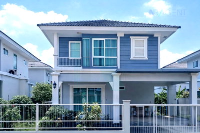 เช่าบ้านเดี่ยว ม.อัสสัมชัญ บางนา : ให้เช่าบ้านเดี่ยว 2 ชั้น วิลเลจจิโอ บางนา 3 ห้องนอน 2 ห้องน้ำ