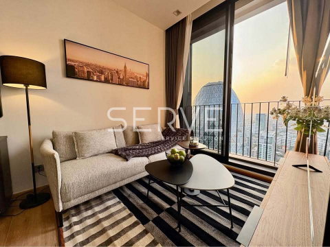 1 Bed Large Room Super High Fl 35+ City View Fully furnished Good Location Close To BTS Ari station @ Noble Around Ari