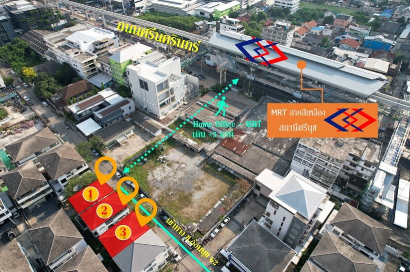 รูป ขาย โฮมออฟฟิศ 4 ชั้น ติด MRT ศรีนุช สายสีเหลือง ซอยอ่อนนุช 62 - รูปที่ 4/12