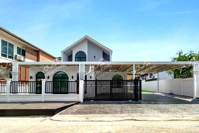 บ้านเดี่ยว สถานีรถไฟฟ้าแจ้งวัฒนะ-ปากเกร็ด 28 : กฤษดานคร แจ้งวัฒนะ ปรับปรุงใหม่ ต่อเติมครบพร้อมอยู่ ทำเลดีติดถนนใหญ่
