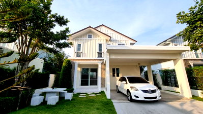 บ้านเดี่ยวให้เช่า : P0632/ให้เช่าบ้านเดี่ยว 2 ชั้น โครงการ Villaggio Srinakarin ทำเลศรีนครินทร์–เทพารักษ์