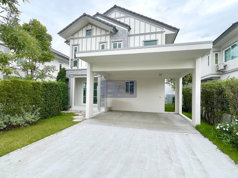 P0631/ปล่อยเช่าบ้านเดี่ยวในโครงการ Villaggio 3 ศรีนครินทร์–บางนา บนถนนบัวนครินทร์ ทำเลดี