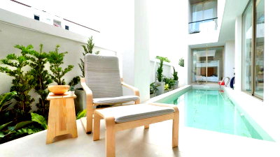 Houses for sale Rubberland : Luxury pool villa for sale in North Pattaya, newly built, prime location, Asaya North project.