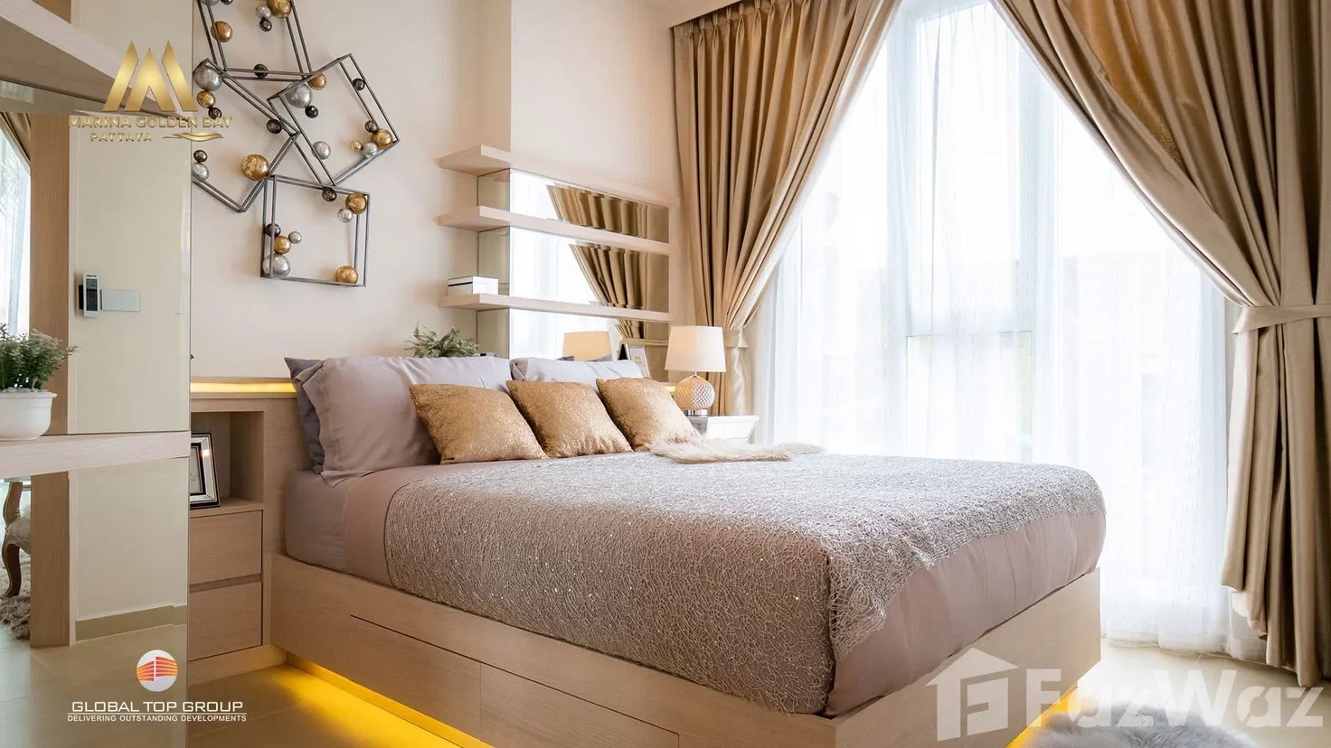 รูป ขาย คอนโด 1 ห้องนอน ในโครงการ มารีน่า โกลเด้น เบย์ 6150537 - รูปที่ 2/3