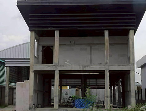 295AGKI ขายด่วน! ที่ดินพร้อมออฟฟิศ + โกดัง บางบัวทอง