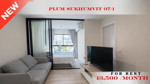 🍀🍀Prime condo location 🚆ให้เช่า📌 พลัม สุขุมวิท97/1 (Line:@rent2022)BTS อ่อนนุช ✨พร้อมเข้าอยู่🔖A10675