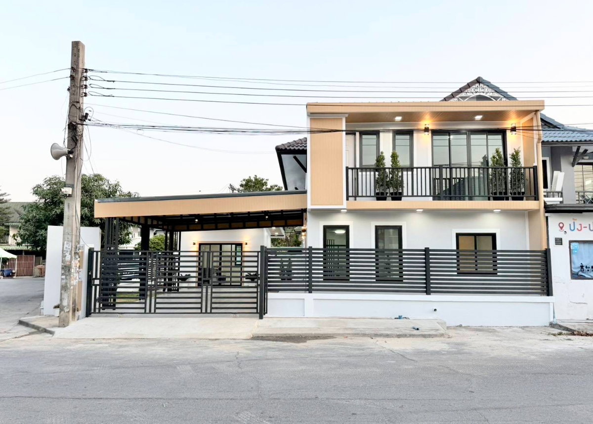 รูป ขายบ้านแฝดพฤกษา 14A หลังมุมติดสวน 53.3 ตร.ว. 5 นอน ครัวกว้าง ฟรีโอน - รูปที่ 1/28