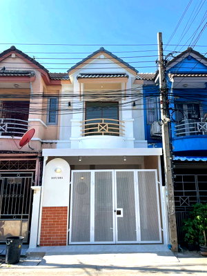 ทาวน์โฮม โลตัส นอร์ธ ราชพฤกษ์ : ขายทาวน์เฮาส์ร่มโพธิ์ บางบัวทอง 16 ตร.ว. แต่งมินิมอล ใกล้ MRT บางพลู ฟรีโอน