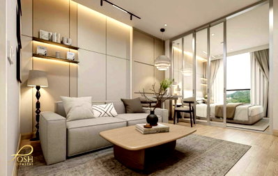 ขายคอนโด : The Base Height เดอะเบสไฮท์ คอนโด by แสนสิริ- สามกอง ใกล้รพ.กรุงเทพ รีโนเวทใหม่ในสไตล์ Japandi