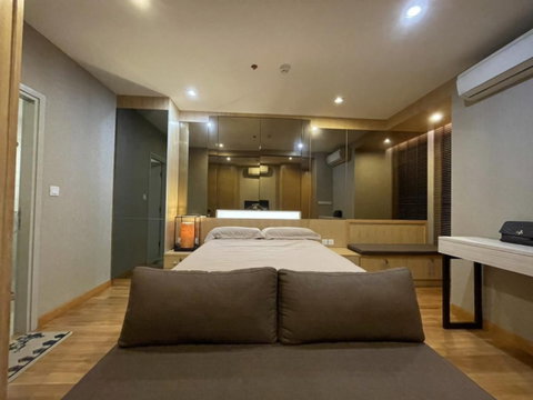 ST491/Condo for rent Ideo Q Chula-Samyan, beautiful room on the 39th floor, area 35 square meters, comes with a 1 Bedroom layout.