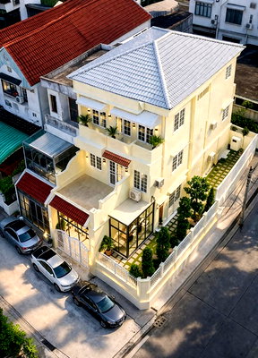 เช่าทาวน์โฮม วิทยาลัยสิ่งแวดล้อม : MRT ลาดพร้าว 71 800 ม. ตลาดโชคชัย 4 700 ม. ถ.โชคชัย 4 ซอย 68-74 ทาวน์โฮม 3 ชั้น หลังมุม 4นอน 3น้ำ 36ตร.ว. 244 ตร.ม.