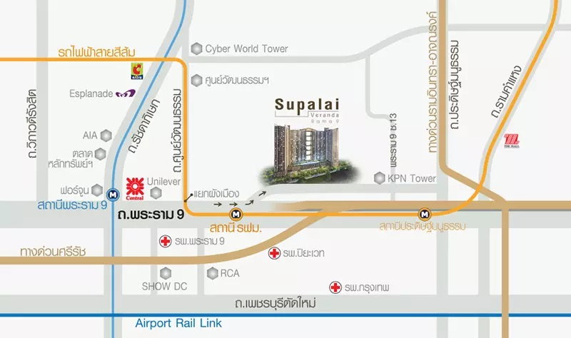 รูป [Owner Post] ให้เช่า Supalai Veranda Rama 9 | ห้องมุม รีโนเวทใหม่ ไม่เคยปล่อยเช่า 2 นอน 2 นํ้า 65.5 ตรม. วิวเมือง ชั้น 16 พร้อมที่จอดรถระบุในโฉนด - รูปที่ 23/23