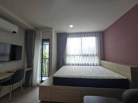 T225 Condo for rent The Muve Kaset, near Kaset University, beautiful room, fully furnished, ready to move in.