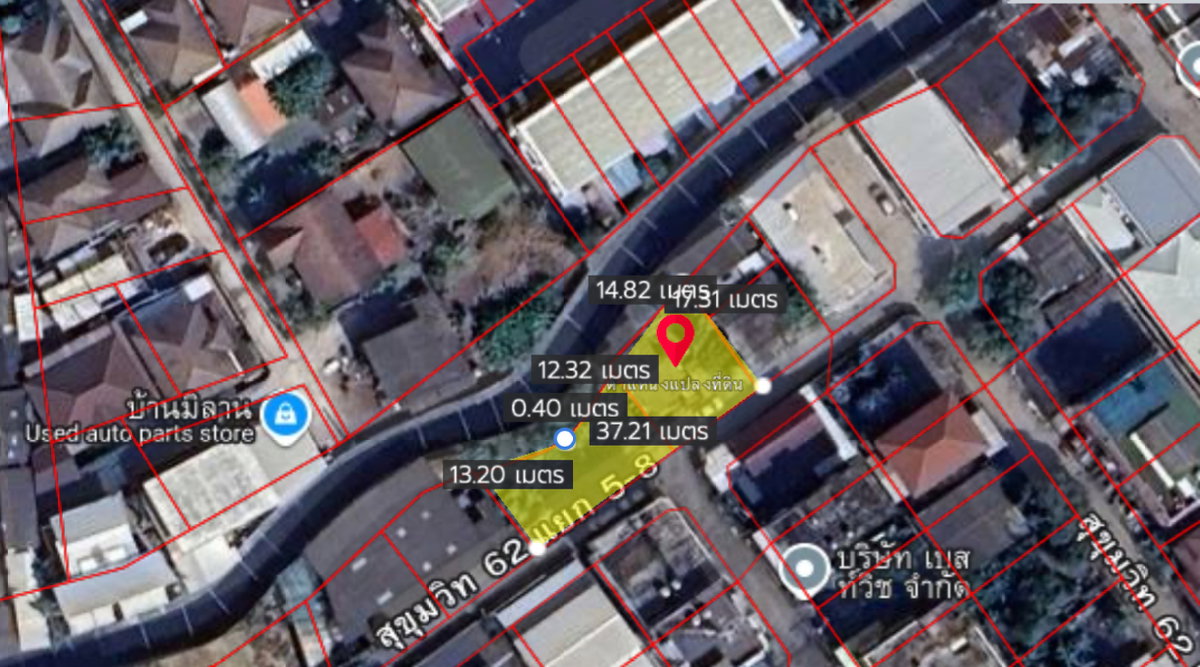 รูป ขายที่ดิน 2 แปลงสวย สุขุมวิท 62 แยก 5 ทำเลศักยภาพ ใกล้ BTS ทางด่วน - รูปที่ 2/12