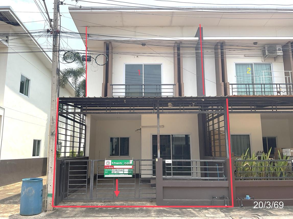 รูป ทาวน์เฮ้าส์ 22 ตร.วา บ้านรัก เมืองขอนแก่น ขอนแก่น 1.6M - รูปที่ 23/47