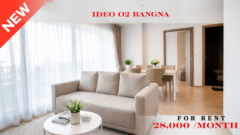 🍀🍀 Cozy Room 🍀🍀 For Rent 📌 Ideo O2 Bangna (Line: @rent2022) | Near BTS Bang Na ✨ Ready to move in! ✨ 📌 Ref Code: A11113