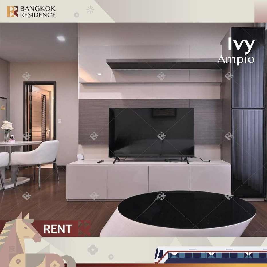 รูป  Condo for rent at Ivy Ampio 🌃 ใกล้ MRT ศูนย์วัฒนธรรมฯ 2 นอน 80 ตร.ม. ห้องสวย ราคาดี 🔥  - รูปที่ 1/10