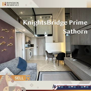 🌟ขายคอนโด KnightsBridge Prime Sathorn ห้อง Duplex รีโนเวทใหม่ แต่งครบ