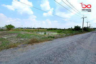 ที่ดิน รร.สายอักษร : ขายที่ดินเปล่า 1 ไร่เศษ ถนนร่วมพัฒนา ลำต้อยติ่ง หนองจอก