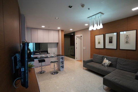 🔥 For Sale !!🔥Nusasiri Grand Condo, 2 bed, 2 bath, high floor 17++, modern style, There is a bathtub !! Code C20240201010, Special Deal!