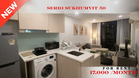 🍀🍀 Fully furnished💝 ให้เช่า📌 เซอริโอ้ (Line: @rent2022) BTS อ่อนนุช พร้อมเข้าอยู่ ราคาดี!!🔖A11134