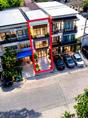 เช่าอาคารพาณิชย์ บางบัวทอง นนทบุรี : พิมลราช MRTคลองบางไผ่ อาคาร 2 ชั้นครึ่ง หลังมุม 2-3นอน 2น้ำ ตลาดหมู่บ้านบัวทอง 500 ม.และตลาดมณวดี 18ตร.วา. 160ตร.ม. ถ. บ้านกล้วย-ไทรน้อย