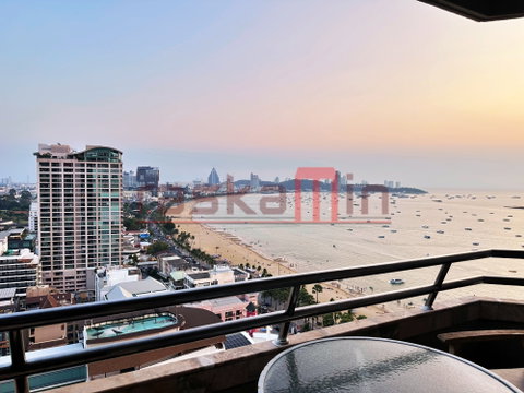 KT0376🏄‍♂️Studio 45ตรม ชั้นสูง🏖️วิวทะเล🌴Markland Condo ซอยพัทยา1