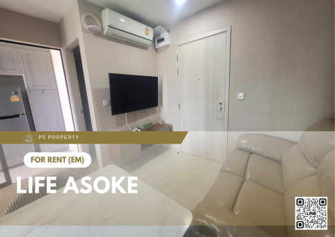 For rent ✨ Life Asoke ✨ Fully furnished with appliances. Near MRT.