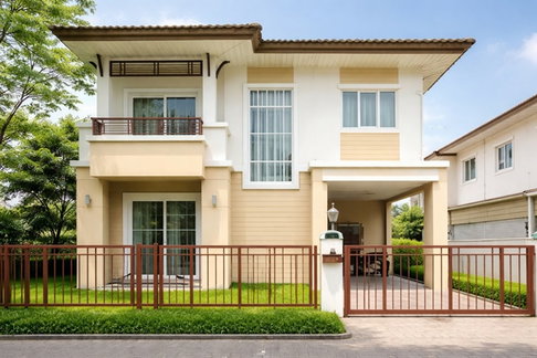 บ้านมุม 56 ตร.ว. 230 ตร.ม. ตลาดแพรกษา 1.6 กม.เทพารักษ์-วงแหวน บ้านเดี่ยว 2 ชั้น 3 นอน 2 น้ำ ใกล้ BTS เทพารักษ์ 1.8 กม.