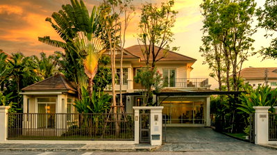 ขายบ้านเดี่ยว : [ทำเลทอง] ขายบ้านเดี่ยวนันทวัน แจ้งวัฒนะ-ราชพฤกษ์ แปลงมุมหน้าคลับเฮ้าส์ พร้อมเรือนรับรอง 
