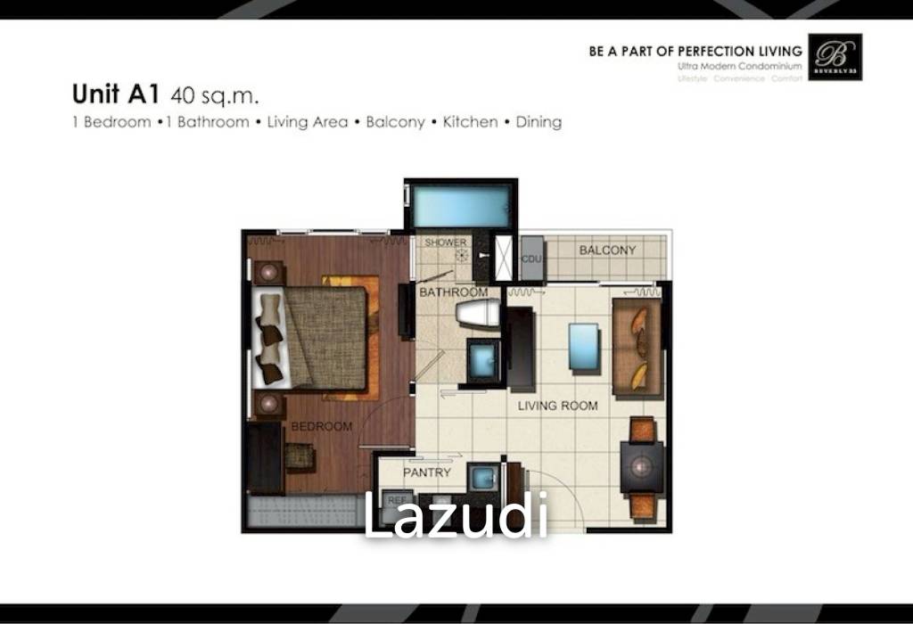 picture 40 sqm modern 1 bedroom condo at Beverly 33 Bangkok - 11/11