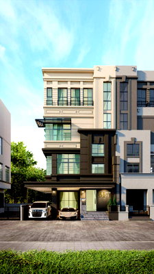 บ้านเดี่ยว ลาดพร้าว 71 :  298AGLE ออฟฟิศ 4 ชั้น รีโนเวทใหม่ทั้งหลัง | ทำเลลาดพร้าว 71 โครงการ บ้านกลางกรุง