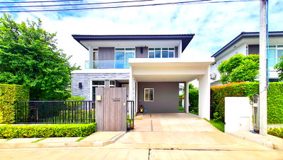 บ้านเดี่ยว ถนนรัตนาธิเบศร์ : [ราคาจับต้องได้] บ้านเดี่ยวแบรนด์ดัง มัณฑนา เวสต์เกต 68.7 ตร.ว. ฟังก์ชันครบ 