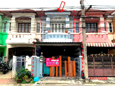 ทาวน์โฮม ลำลูกกา 13 : ทาวน์เฮ้าส์ 18.4 ตร.วา บุศรินทร์ รังสิต 1 ลำลูกกา ปทุมธานี 1.7M