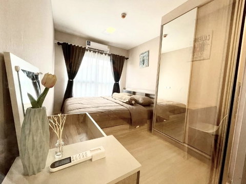🔥NTC Home offers Plum Condo Rangsit Fresh for rent, near Bangkok University. Building A, 4th floor (9,500 THB), 27 sq m. Includes washing machine.