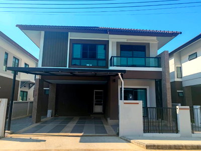 บ้านเดี่ยวให้เช่า : ให้เช่าบ้านเดี่ยว 2 ชั้น ในโครงการบ้านกาญจน์กนก 12 เฟส 3 เชียงใหม่ ใกล้โรงพยาบาลกรุงเทพ (R1041) T.0946511456