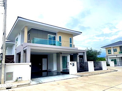 บ้านเดี่ยวให้เช่า : บ้านให้เช่าพร้อมอยู่ โครงการหมู่บ้านบีลีฟ สันกำแพง-เชียงใหม่ 4 ห้องนอน 3 ห้องน้ำ เฟอร์ครบ พร้อมอยู่ (R1042) T.0946511456