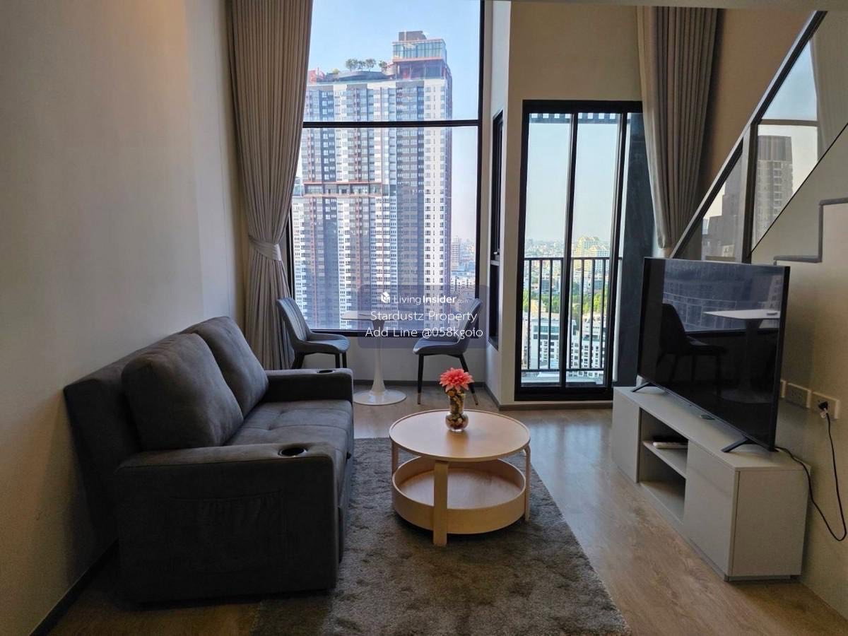 รูป SOHO Bangkok Ratchada 1 ห้องนอน Duplex 38 ตร.ม. ชั้น 19 ใกล้ MRT ห้วยขวาง 200 เมตร Free wifi 🔥 - รูปที่ 1/26