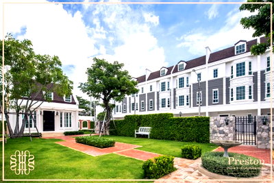 ขายทาวน์โฮม : ขายทาวน์โฮมแปลงมุม The Preston Townhome (เดอะ เพรสตัน พระราม 9 – ศรีนครินทร์) ทำเลศักยภาพ เหมาะทั้งอยู่อาศัยและโฮมออฟฟิศ ใกล้ MRT สีส้มและเหลือง