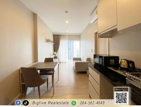 A69-027 Condo for rent, AMBER MRT Tiwanon Intersection. Next to MRT Tiwanon Intersection, near expressway, easy access to and from the city✨